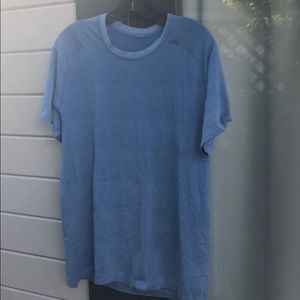 Lululemon blue short sleeve shirt